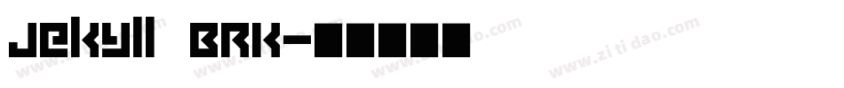 Jekyll BRK字体转换